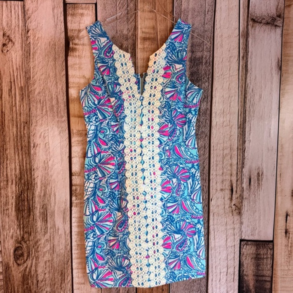 Lilly Pulitzer x Target Shift Dress 20th Anniversary Lace Resort Coastal Size 10